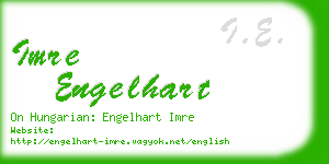 imre engelhart business card